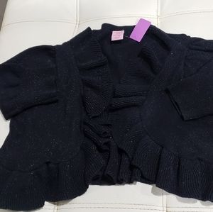 Black Glitter baby jacket